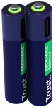 Batteries Trust USB-C Rechargeable AAA Batteries 2pack