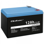 Qoltec LiFePO4 liitiumraudfosfaataku | 12,8 V | 12Ah | 153,6 Wh | BMS