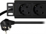 Power strip 10  Toten, 1.8m,  4 xCEE 7/4 jacks, 1xCEE 7/7 black / 10-33PDU4