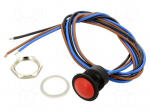 Switch: push-button | Pos: 2 | SPDT | 2A/24VDC | ON-(ON) | IP65 | 500V