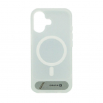 Back panel cover Evelatus Apple iPhone 17 Rubber Coated MagSafe With Stand Case Silver
