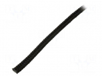 Rope | polypropylene | &Oslash;rope: 6mm | L: 100m | with a core | black