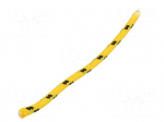 Rope | polypropylene | &Oslash;rope: 5mm | L: 100m | with a core | yellow