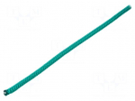 Rope | polypropylene | &Oslash;rope: 6mm | L: 100m | with a core | green