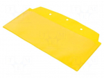Document pocket | W: 230mm | H: 100mm | yellow | Size: 1/3 A4