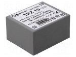 Transformer: mains | 10VA | 115/230VAC | 18V | 18V | Mounting: PCB | IP00