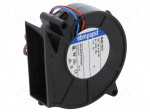 Fan: DC | blower | 75x75x27mm | 28m3/h | 51dBA | ball bearing | 4400rpm