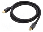 Cable | mini DisplayPort plug,both sides | DisplayPort 1.2 | black