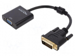 Converter | D-Sub 15pin socket,DVI-D (24+1) plug,VGA female