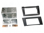 Radio frame | Mercedes | 2 DIN | black/rubber-touch