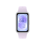 Fitness bracelet Huawei  Band 11 Silver Durable Polymer Case with Purple Fluoroelastomer Strap