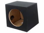 Car loudspeaker enclosure | MDF | black | textil | 20l | 250mm