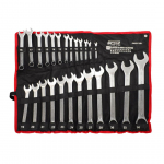 AWTOOLS KLUCZ PŁASKO-OCZKOWY KPL.25szt. /6mm-36mm   BLACK LINE