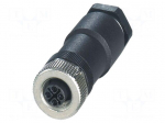 Connector: M12 | plug | PIN: 4 | 630V | straight | IP67 | screw terminal