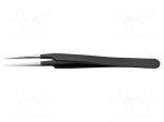 Tweezers | Blade tip shape: sharp | Tweezers len: 110mm | ESD