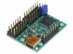 Servo controller | USB-UART | Channels: 12 | 279x361mm | 5&divide;16VDC | 7.3g