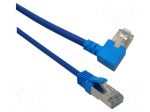 Patch cord | F/UTP | Cat 6 | RJ45 plug,RJ45 left angled plug | Cu