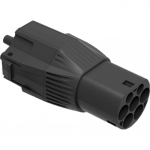 NRGkick plug attachment for charging stations type 2, max. 32A, 22kW, adapter (black/red, for NRGkick charging unit)