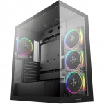 DeepCool CG580 4F V2, Tower Case, Black, Tempered Glass x 2