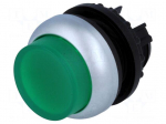 Switch: push-button | Stabl.pos: 2 | 22mm | green | IP67 | Pos: 2 | &Oslash;22.5mm