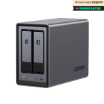 Ugreen NASync DXP2800 NAS System 2-Bay Compact Intel&reg; N N100 8 GB DDR5 0 TB UGOS Pro Black