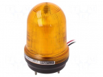 Signaller: lighting | amber | Series: MFL | 10&divide;30VDC | IP65 | &Oslash;83x134mm