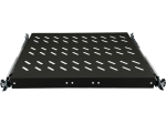 P&oacute;łka wysuwana 19" 1U głęb. 570mm, kolor czarny, 4 punkty mocowania ALANTEC