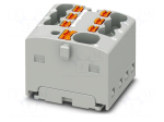 Splice terminal: rail | 17.5A | 450V | push-in | PA | L: 17.7mm | W: 19mm
