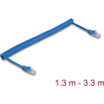 DELOCK RJ45 spiraalkaabel pistikust pistikuni Cat.6UTP 1,3-3,3m