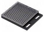 Reflector | fixing 2 x M3 | Body dimensions: 51x51x8mm