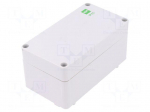 Enclosure: multipurpose | X: 74mm | Y: 135mm | Z: 72mm | INDUSTRIAL | grey