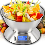 Tooted koju ja aeda // K&ouml;&ouml;gi- ja majapidamistarbed // Dokładna waga kuchenna z termometr elektroniczna z miską 1g-5kg inox timer
