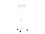 Gembird TVS-55T-03-W TV Floor Stand with Caster Wheels for 32" - 55" white