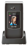 Beafon SL645 LTE - 4G, Silver Line, Gro&szlig;tastenklapphandy, Black-silber