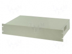 Enclosure: 19" standard | 2U | grey | Enclos.mat: steel | Y: 250mm