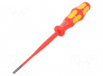 Screwdriver | insulated,slim | slot | 3,5x0,6mm | Blade length: 100mm