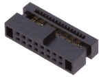 Plug | pin strips | Minitek127 | female | PIN: 16 | straight | 1.27mm | IDC