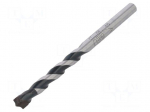 Drill bit | for concrete | &Oslash;: 7mm,9/32" | L: 100mm | metal | blister