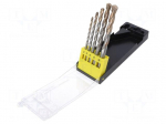 Drill set | Application: concrete,for stone,metal | Pcs: 5