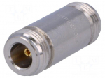 Coupler | N socket,both sides | straight | 50&Omega; | teflon | gold-plated