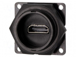 Connector: HDMI | socket | Data-Con-X | soldering | IP67,IP68