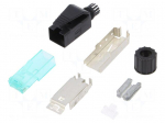 Plug | RJ45 | PIN: 8 | Cat: 6a | shielded | Layout: 8p8c | &Oslash;cable: 6.1&divide;6.9mm