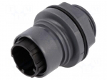 Connector: circular | socket | male | PIN: 22 | w/o contacts | UL94V-0