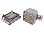 Connector: HDC | male + female | plug + socket | HE | PIN: 32 | 32+PE