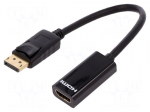 Cable | DisplayPort 1.2 | DisplayPort plug,HDMI socket | 150mm