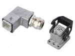 Connector: HDC | male + female | Pitch: 1x screw (21x21mm) | 230V