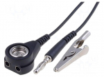 Ground cord | ESD | 1M&Omega; | Len: 3m | 10mm