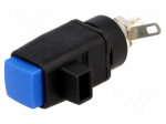 Laboratory clamp | blue | 300VDC | 16A | Contacts: nickel | -25&divide;90&deg;C