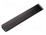 Hole and edge shield | NBR | L: 20m | black | H: 20.5mm | W: 11mm