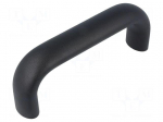 Handle | Mat: aluminium | black | H: 55mm | L: 145mm | W: 26mm